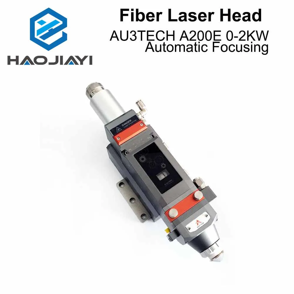 Fiber Laser Head AU3TECH A200E 0-2KW Automatic Focusing D30 CL100 FL125 for Laser Cutting Machine