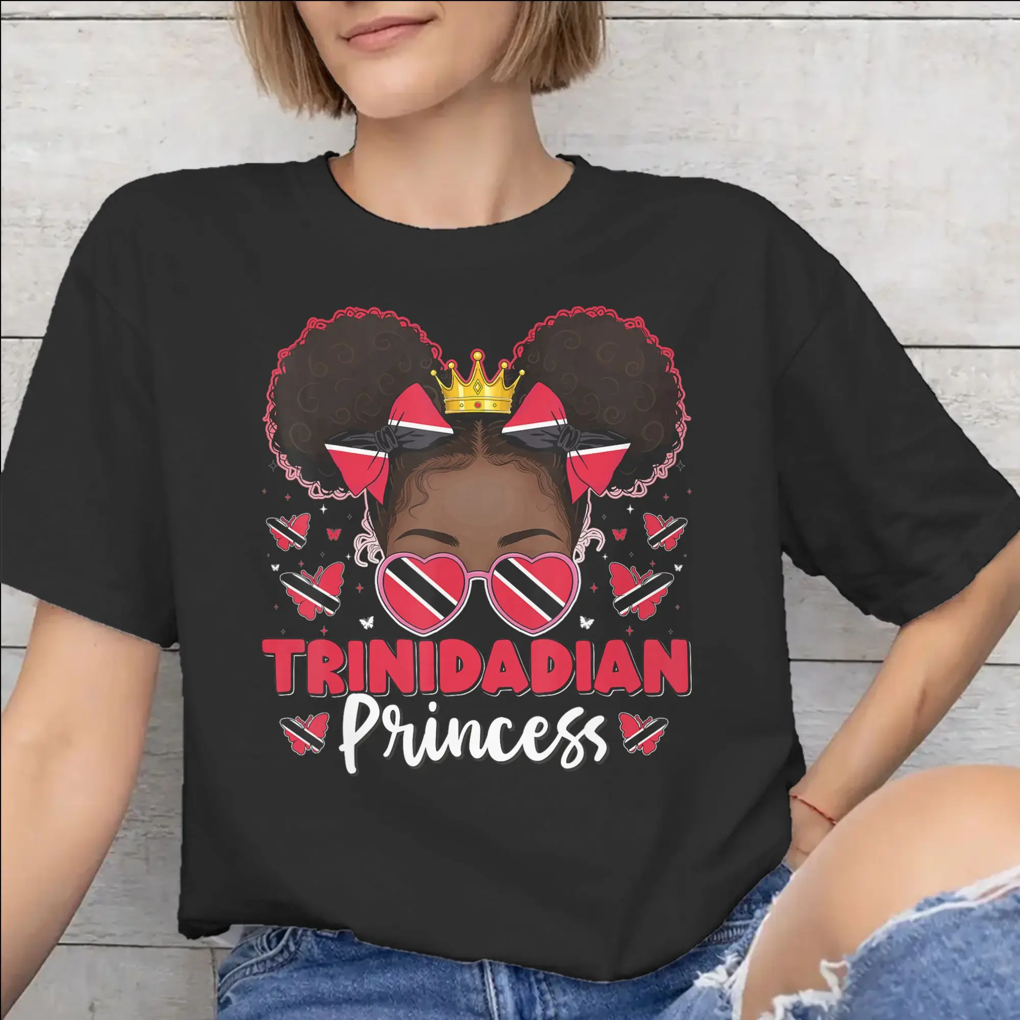 Trinidad and Tobago Flag Football Tee Shirt for Men Women Gift Idea T Shirts  Cotton Clothing