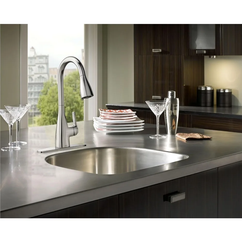 One Handle Pulldown Kitchen Faucet, Chrome