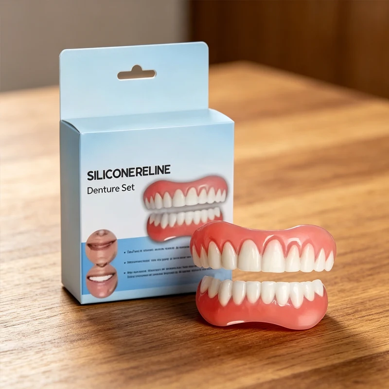 

freshUpper & Lower Temporary Denture Silicone Reline Fake Tooth Fill Gaps Comfort Perfect Fit Restoration ck848