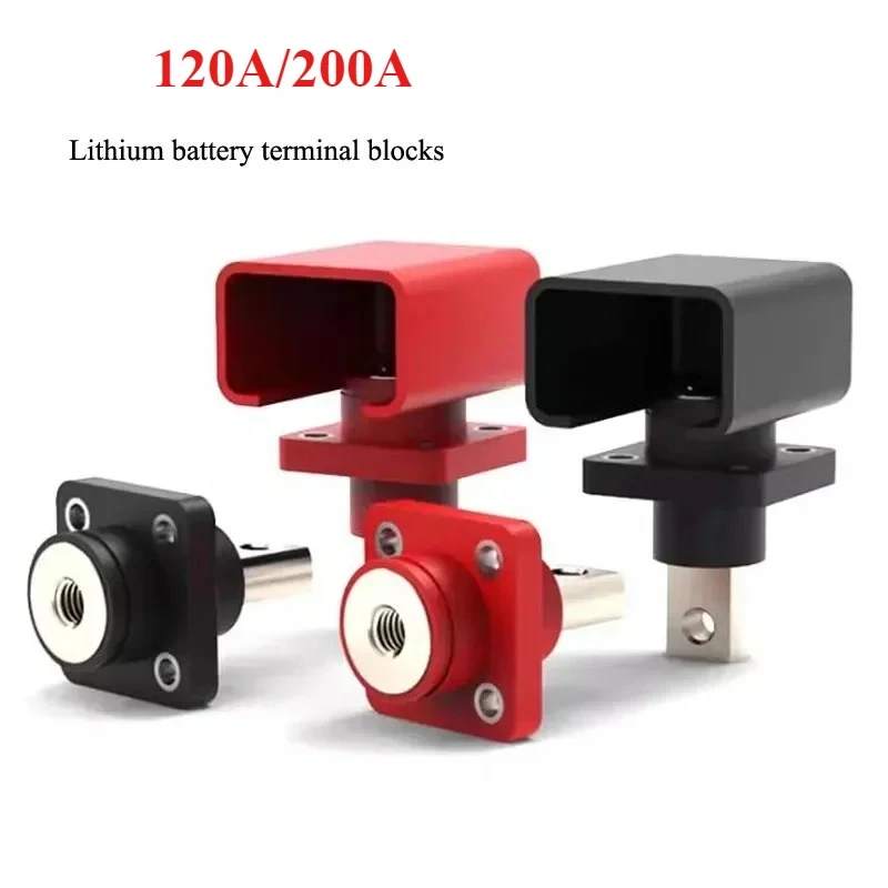 

2 шт. 120А/200А Терминал для литиевых аккумуляторов, разъем для хранения энергии, клемма для аккумуляторной батареи