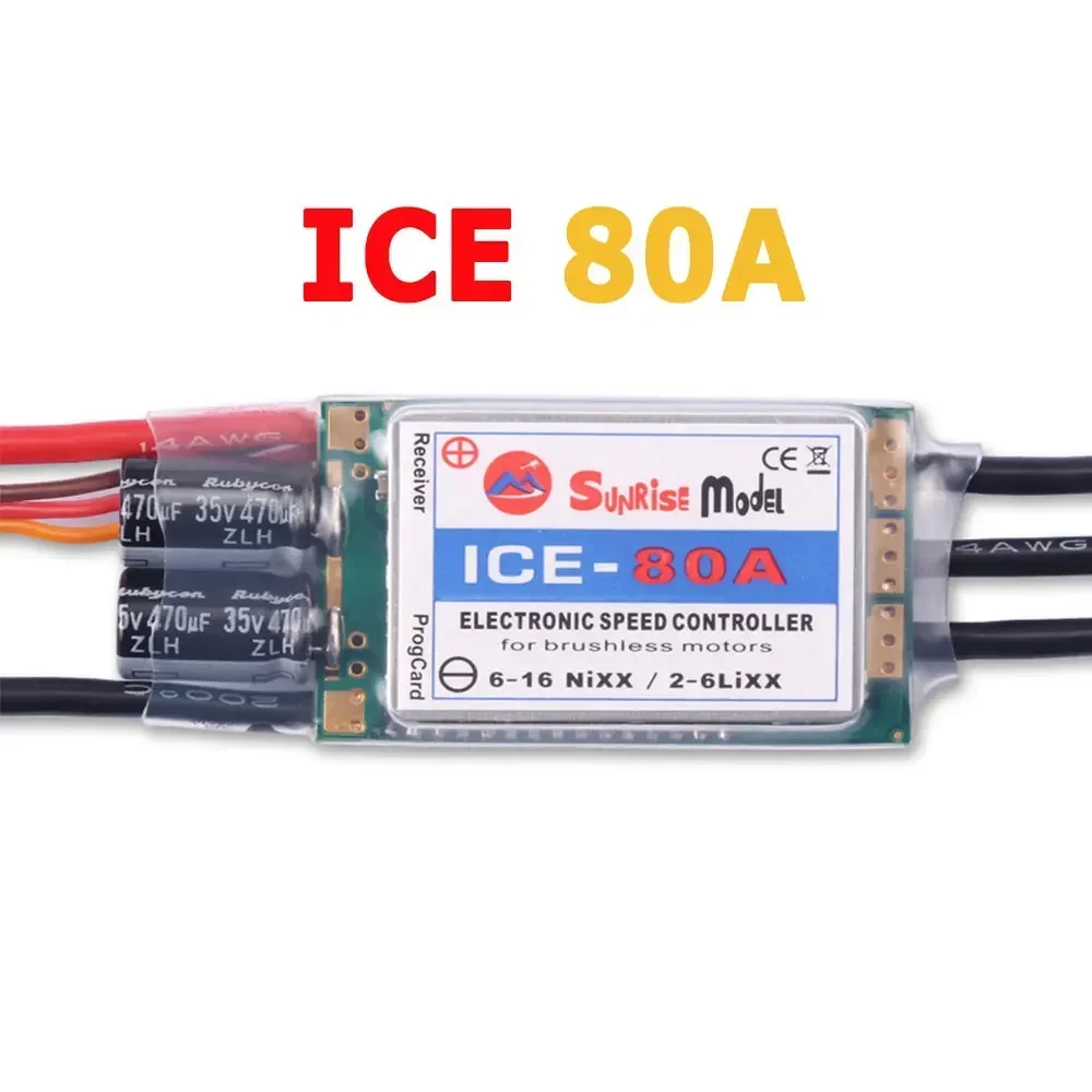 SunriseModel ICE 2-6S Helikopter Vliegtuig Borstelloze ESC met BEC Uitgang 18A 30A 40A 45A 60A 90A 100A 120A 150A voor RC Modellen DIY