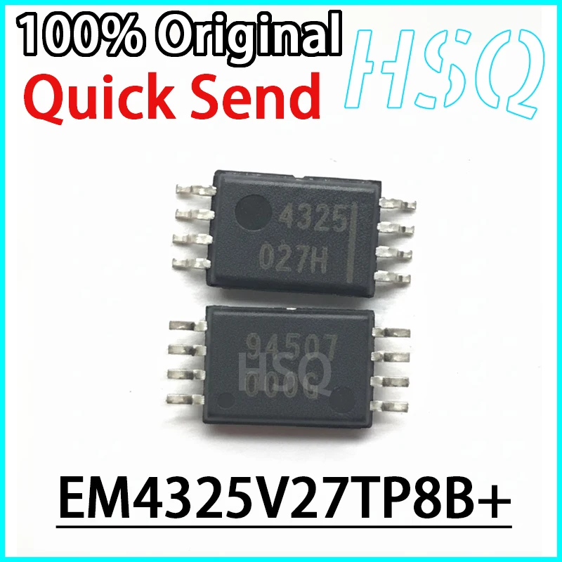 1PCS EM4325V27TP8B+ silk Screen EM4325 Chip TSSOP8 Brand New in Stock