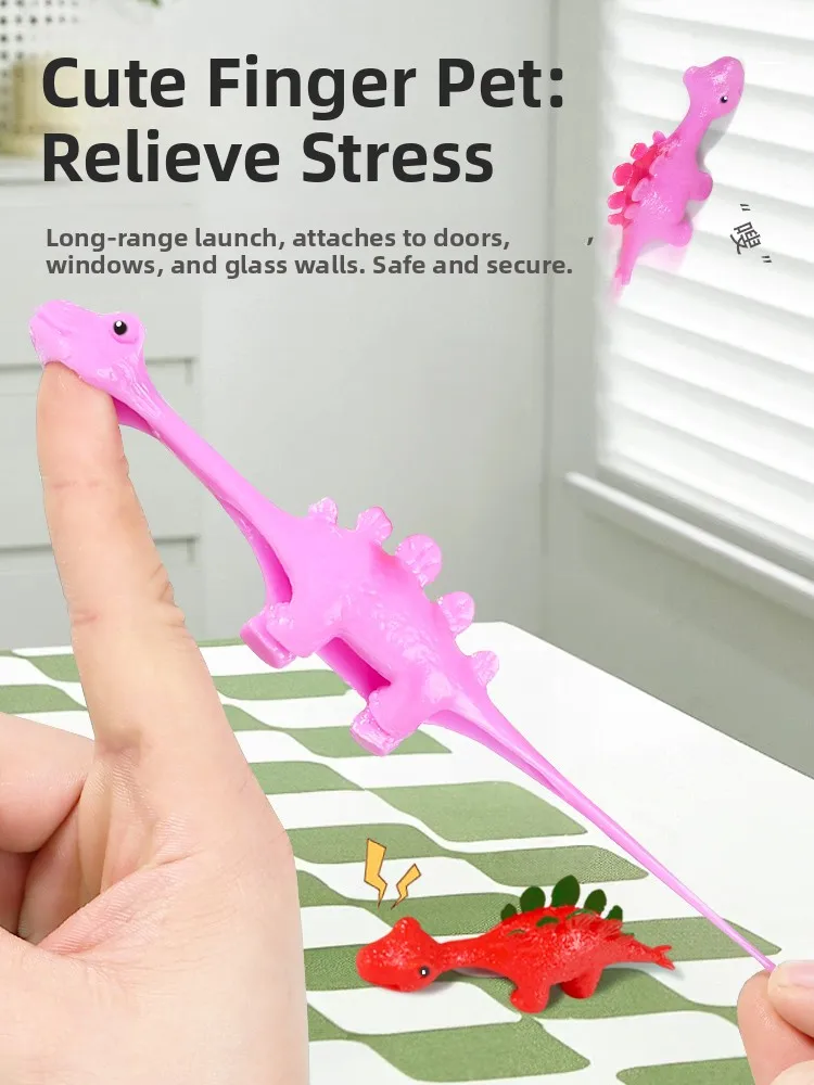 

Stiy Wall Dinosaur Toy Str Relief Eonal Fun Children's Plaything Boys Girls Creative Prank Gift