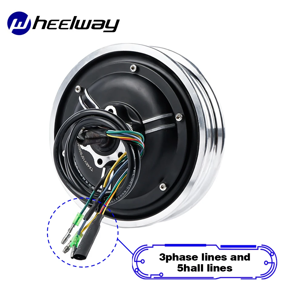 Electric Scooter Hub Motor 10 Inch 48V 500W 1000W Disc Brake  Brushless Vacuum Tire E-Bike Motor Replacement For KUGOO E-scooter