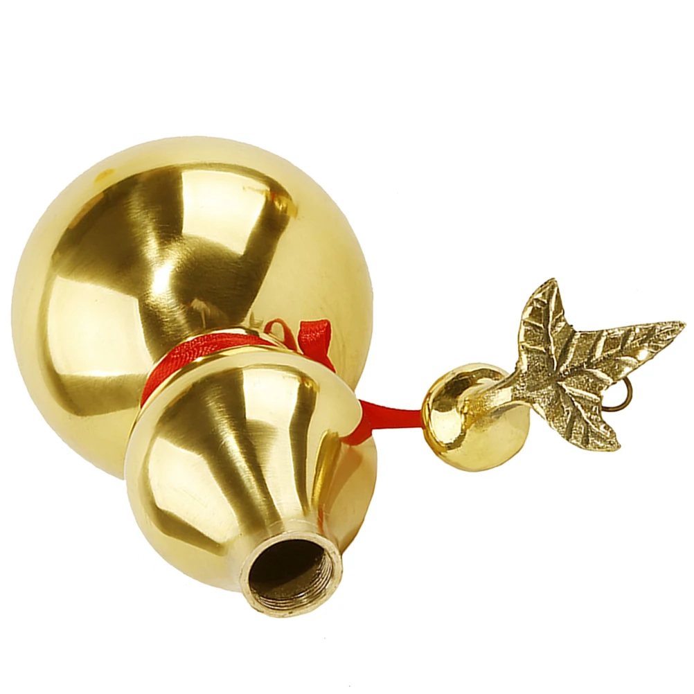 

Brass Copper Gourd 4 Inch Glossy Bagua Decor Pendant Statue Craft Home nament Table Decor Figure Sculpture
