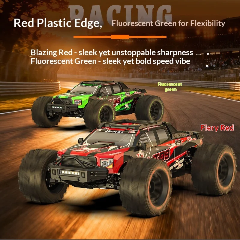 ZDRacing 1/9 MT09 Brushless 4WD RC Monster Truck Metal Remote Control Simulation Off Road Racing Model Car RTR For RC Hobbyists