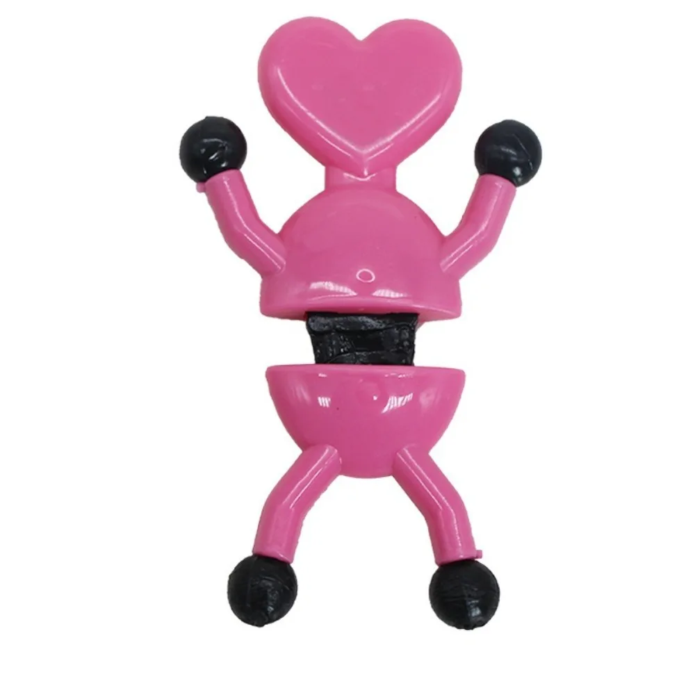 

12Pcs/Set Creative 3.1inch Wall Climbing Toys Heart Shape Stretchable Climb Elf Toy Sticky Multi-color Stress Relief Toys Party