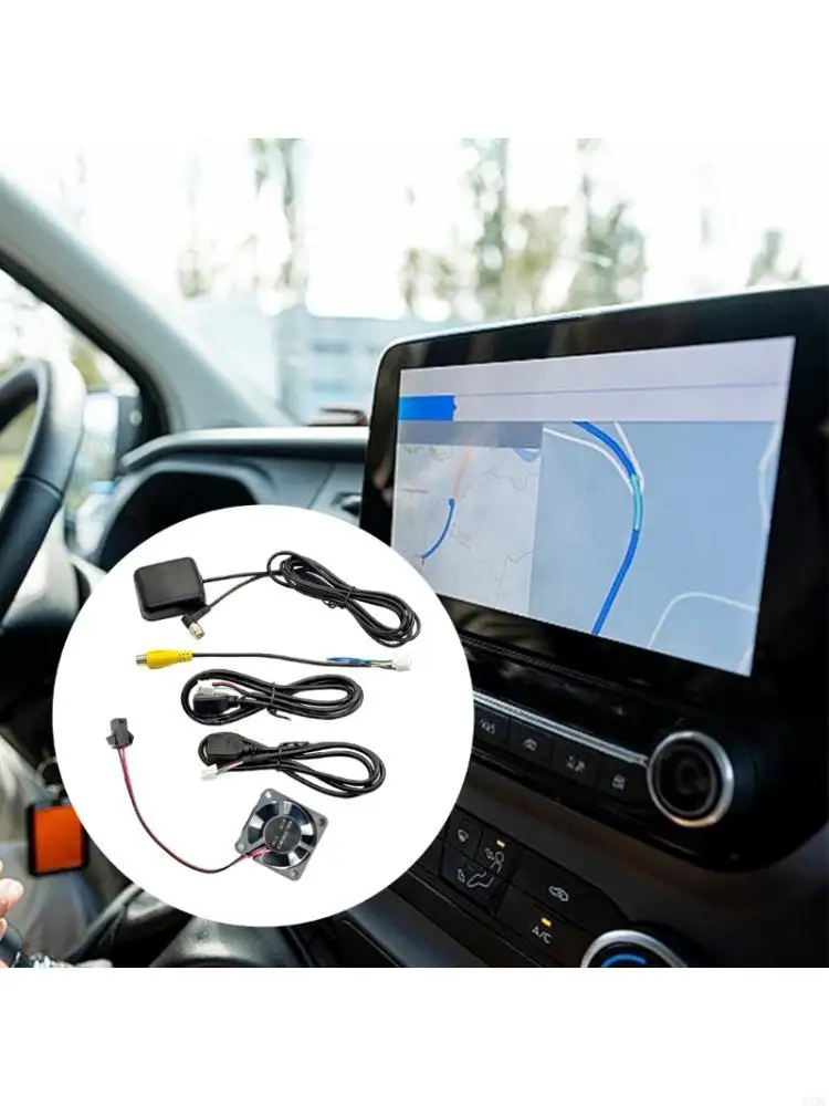 2026 New Comprehensive Car Navigation Wiring Solution Featuring Reverse Camera Line and Double USB Cables for Seamless