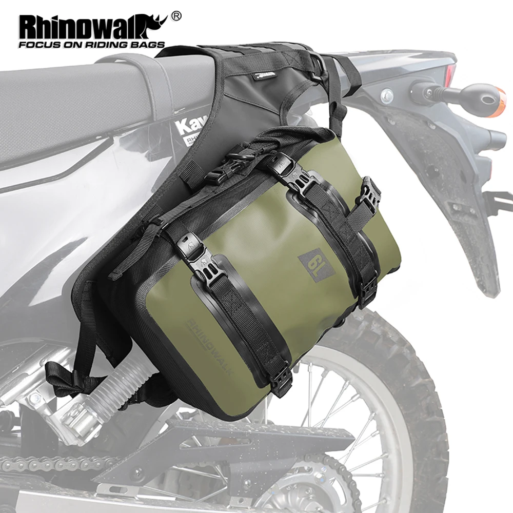 

Rhinowalk 6L Motorcycle Bumper Bag Waterproof Universal Travel Luggage Tank Pannier Side Bag Accessories
