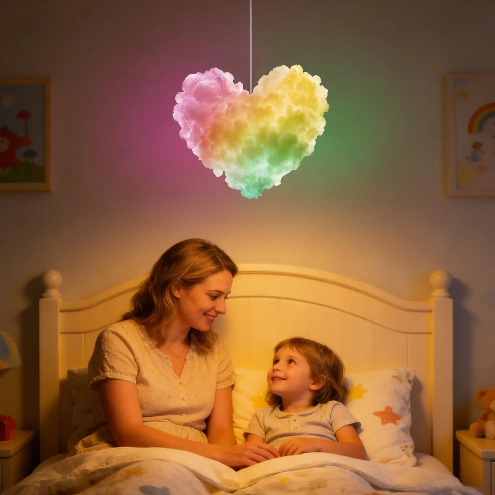 

Облачные огни Музыкальный ритм USB-лампа Облачные огни для спальни Детская комната Гостиная Домашний офис Вечеринка Бар Подросток Рождество