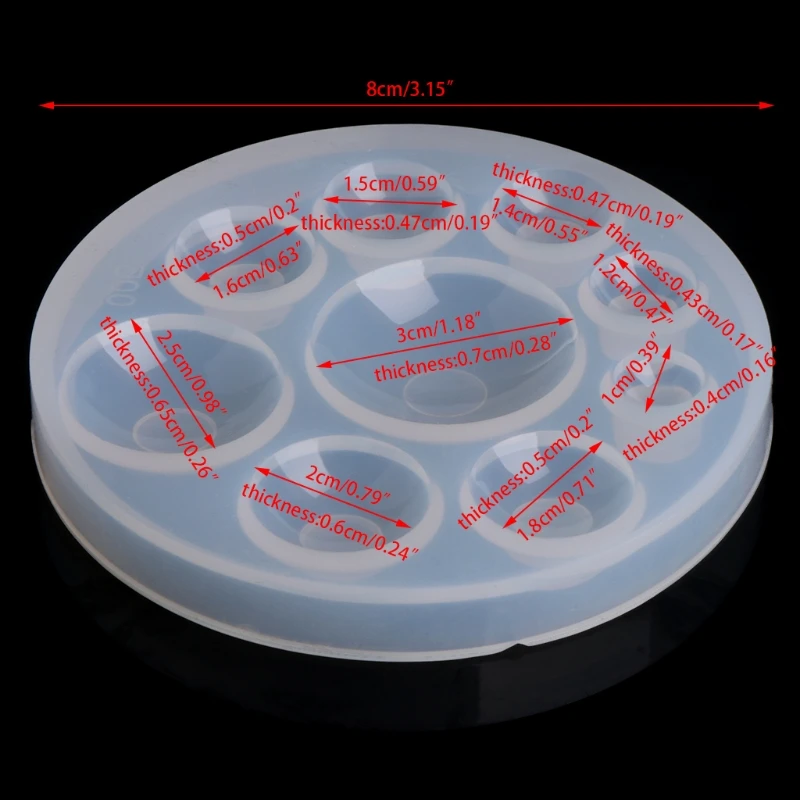 

Round Pendant Necklace Mould Small Mirror Silicone Mold