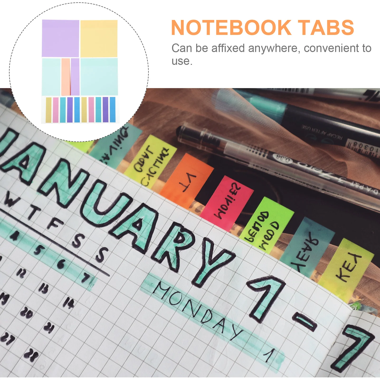 

500Pcs Memo Notes Adhesive Office Note Pads Tearable Paper Memo Stickers Simple Design Portable Daily Use