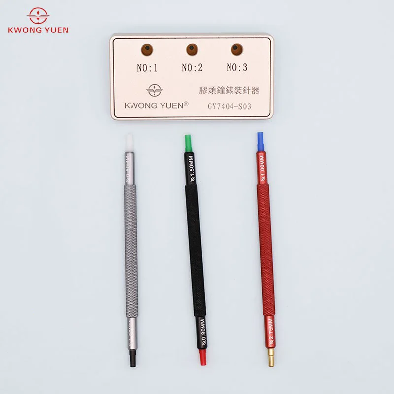 KWONG YUEN Watch Repair Tool 7404 Adhesive Head Installation Needle Repairing Pen Double-Headed Needle-Installing Device