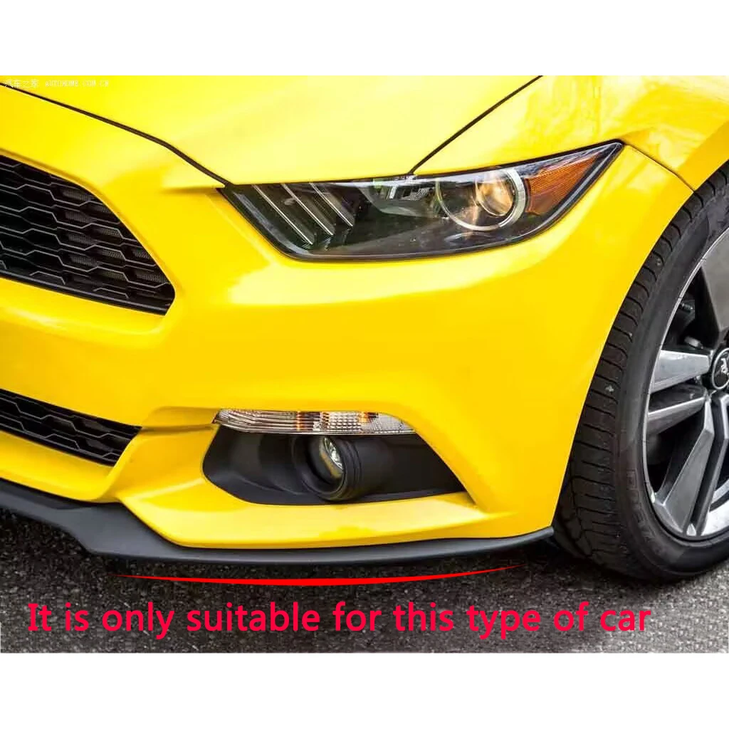 Front Bumper For Mustang Diffusers Carbon Fiber Style Spoiler front lip Fit ford mustang 2015 2016 2017 Accessories