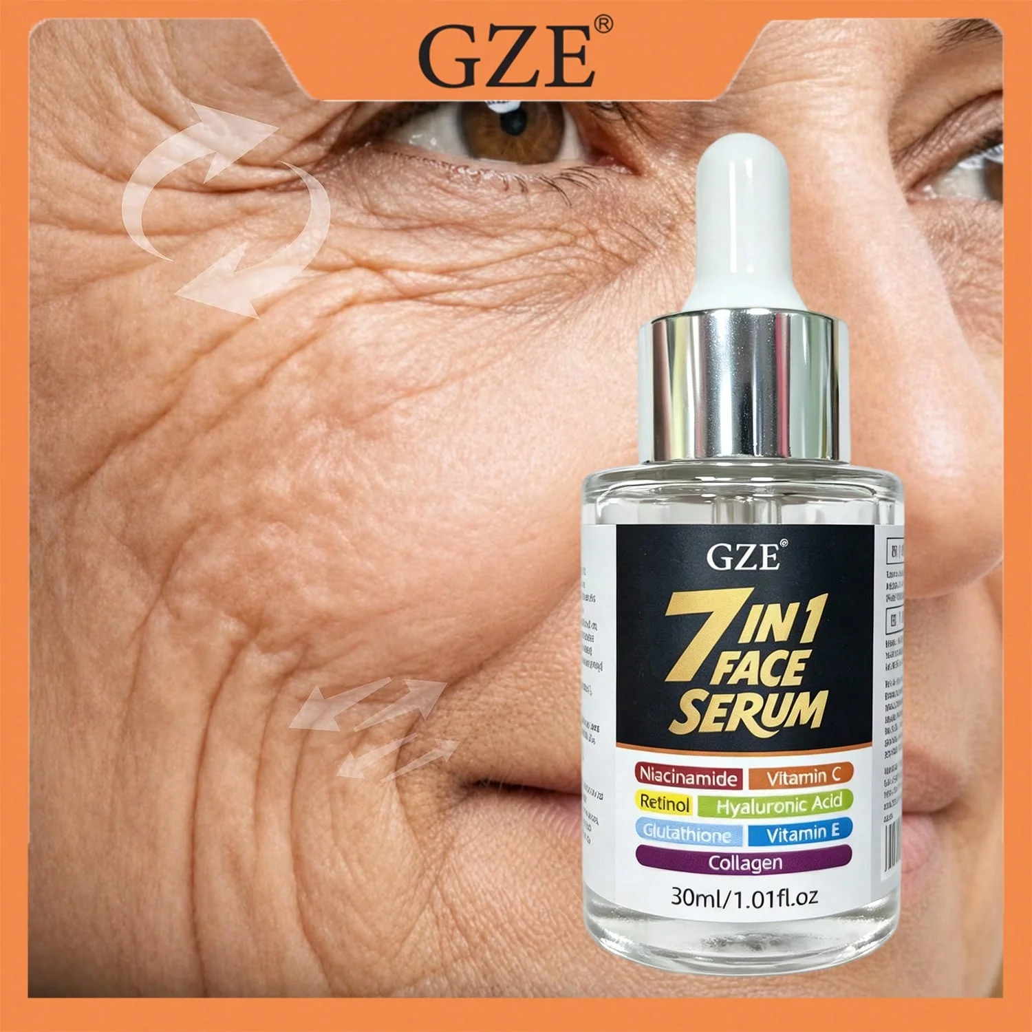 Niacinamide Brightening Serum - GZE 7 In 1 Multi-Active Face