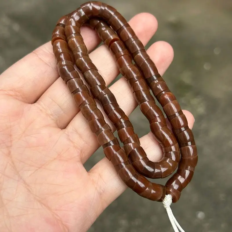 7Mm Chocolate- Bodhi Root Beads, Multi-Colored, Straight-Cut, Suitable Both Men Women, Used Bracelets And As