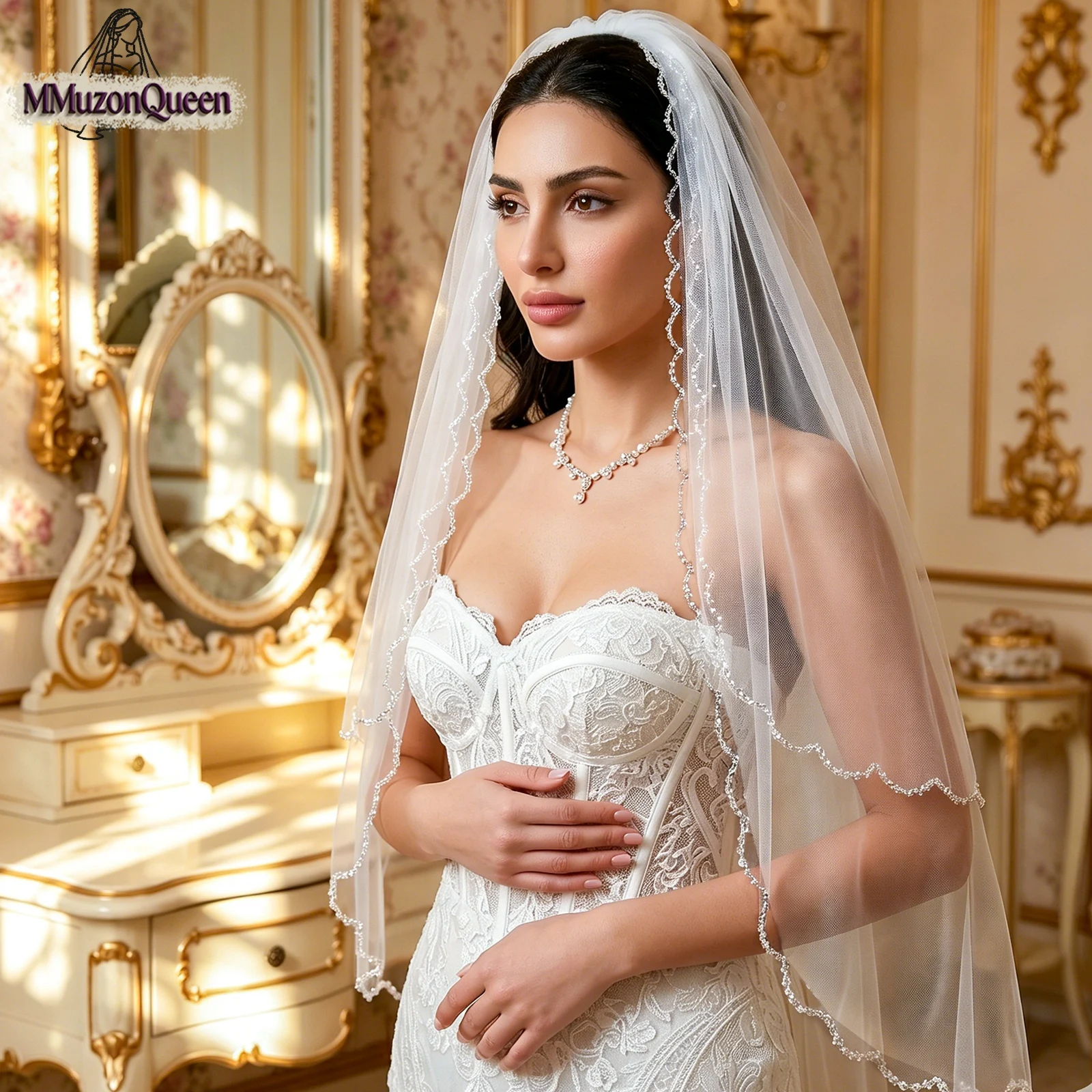 topqueen-wavy-crystal-beaded-trim-2-layer-short-wedding-veil-white-tulle-fingertip-length-bridal-veil-for-wedding-ceremony-v338