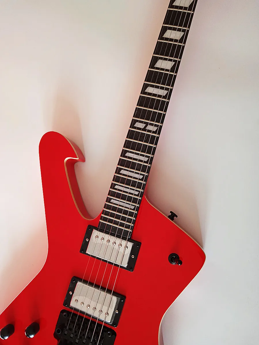 Left-handed 6 string Electric Guitar New Iceman Paul Stanley Red Mirror Guitar Guitars Guitarra