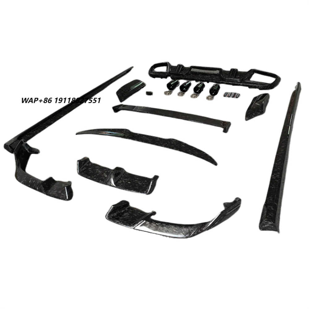 LD Style Forged Carbon Fiber Body Kit for X6M F96 Includes Front Lip Side Skirt Rear Diffuser Spoiler Tailgate Accessories