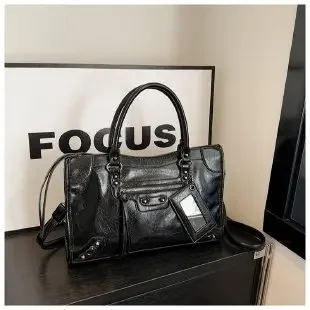 Luxe hoogwaardige minimalistische vintage crossbodytas met letterlogo voor dames Casual commuter Modieus en elegant leer