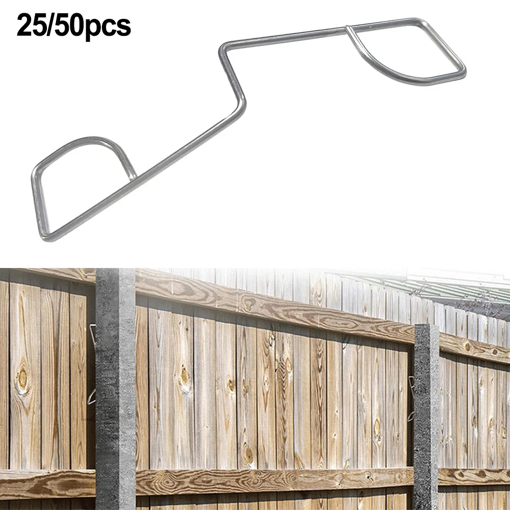 

25/50 шт. зажимы для панели забора, клинья для панели забора из нержавеющей стали: остановка погремушки и наслаждайтесь зданиями в саду мира, часть ограждения