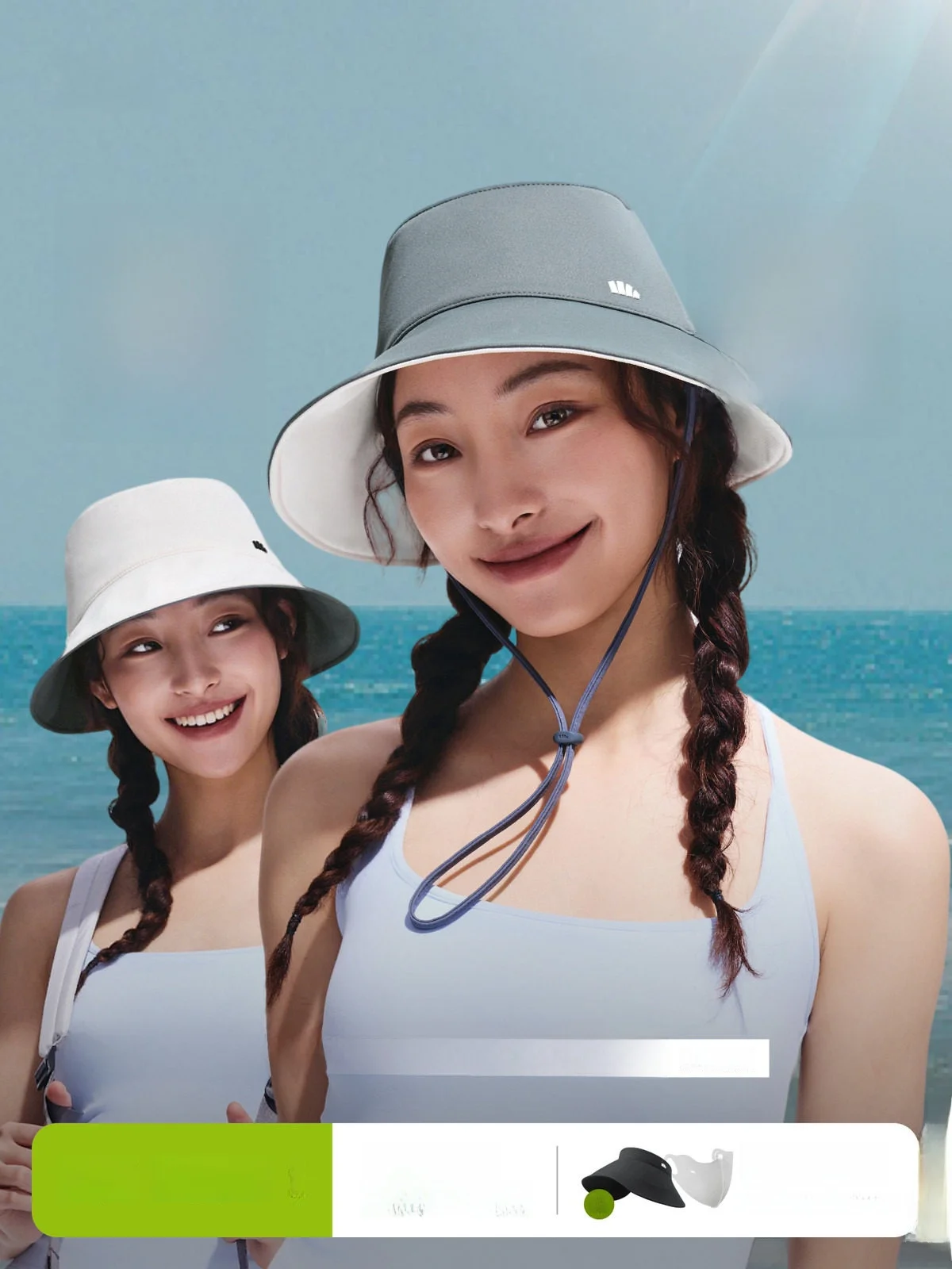 banana-leaf-double-sided-foldable-sun-hat-wide-brim-uv-protection-face-slimming-summer-hat-lightweight-polyester-fiber