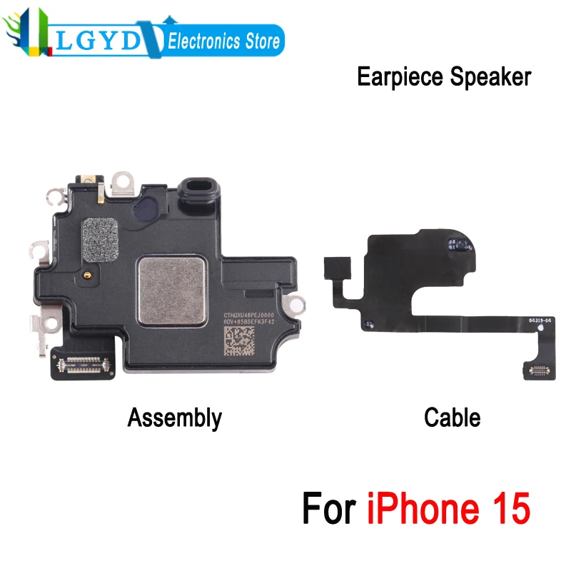 For iPhone 15 Earpiece Speaker Assembly & Flex Cable For iPhone 15 Phone Repair Replacement Parts