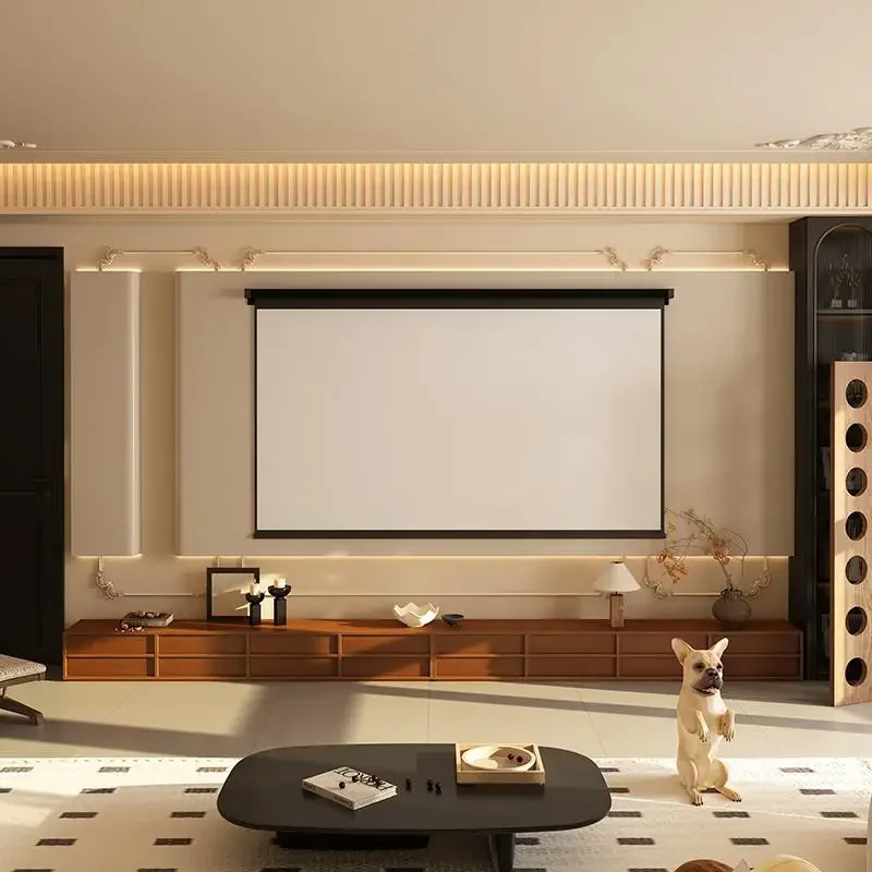 240Cm TV Stand, Wooden Center Design, Universal Wall Floating Style, Black Minimalist Showcase Fernsehtisch Furniture For Home