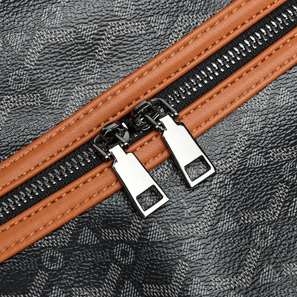 Luxuriöse Karierte Handtaschen für Herren Große Kapazität Reisetasche Shopper Modisches Design Henkeltaschen Multifunktionale Umhängetasche Handtasche – Detail 20