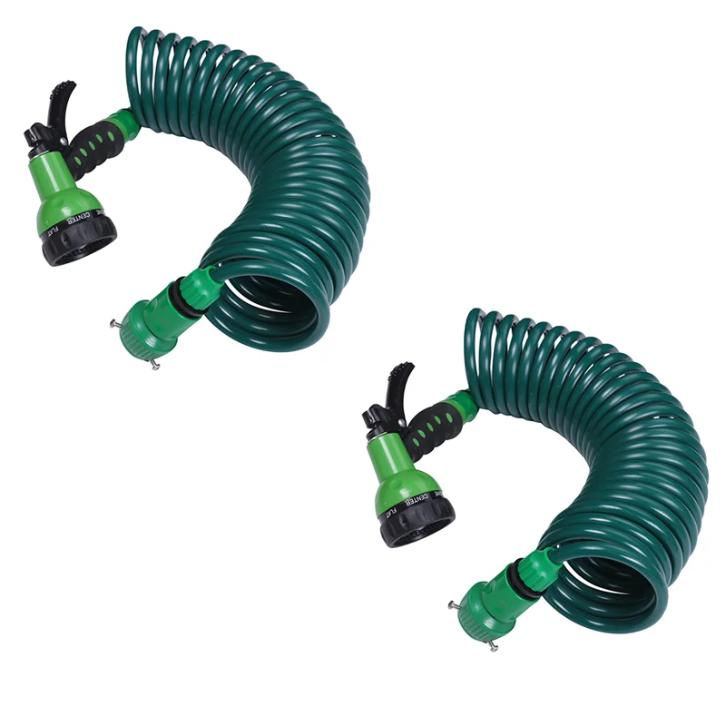 

ELEG-2X EVA садовая телескопическая пружинная трубка садовый шланг пластиковый многофункциональный автомойка разбрызгиватель воды для сада