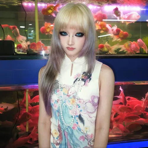 Imagen 2 del producto Karrram-Camiseta sin mangas acanalada japonesa Y2k, Tops sin mangas con estampado Fairycore, camiseta sin mangas ajustada Vintage Harajuku, ropa estética de los años 2000