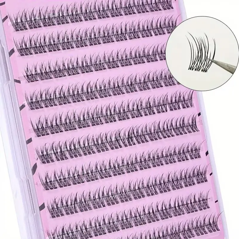 Voluminous No Need Glue Self-adhesive False Eyelashes Fluffy Fish Tail Sunflower Thick Curling Lash Extension DIY Anime