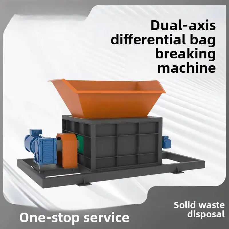 Broyeur de sacs tissés en plastique, équipement efficace à économie d'énergie, Machine à briser les déchets ménagers en tissu