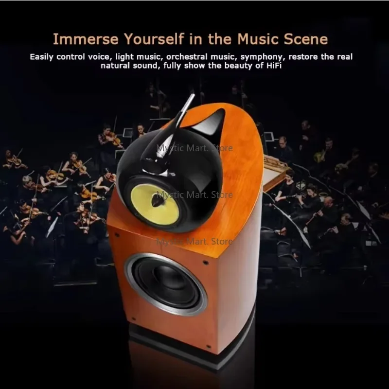 

NS-8 HIFI Passive Bookshelf Speakers Wooden Battery-Free Lossless Home Audio System