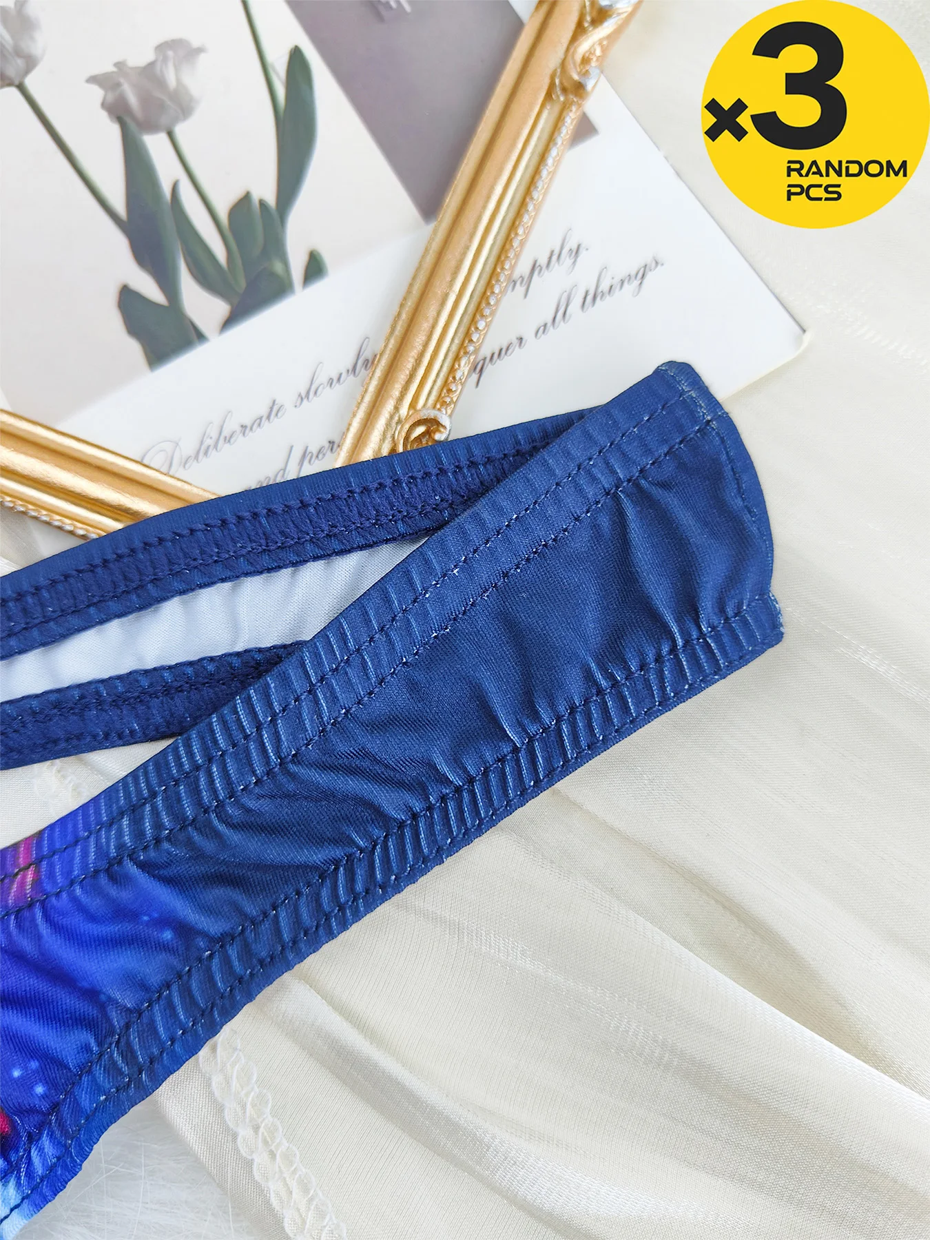 مثير ملابس داخلية للرجال موضة مطبوعة سيور g-سلسلة حجم M-XXL Tanga مثير أوم منخفضة الارتفاع الذكور السروال 3 قطعة 4 قطعة عرض خاص #4