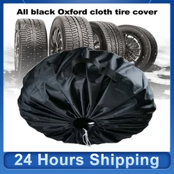 S/L All Black Tire Case Tire Protection Cover Waterproof Car Lightweight Tyre Spare Cover Uv-Proof Wheel Protective Storage Bags