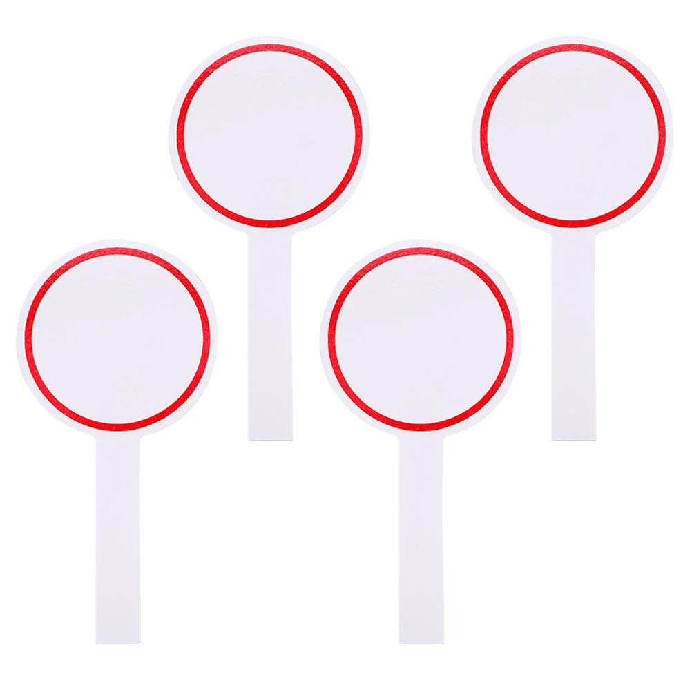 

4 Pcs White Board Score Writing Paper Small Sticker Red Sublimation Markers Student