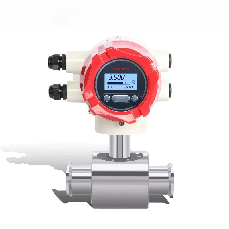 الصين dn100 dn150 مقياس الجريان الكهرومغناطيسي rs485 مياه البحر الصرف الصحي سعر الاستشعار الكهرومغناطيسي