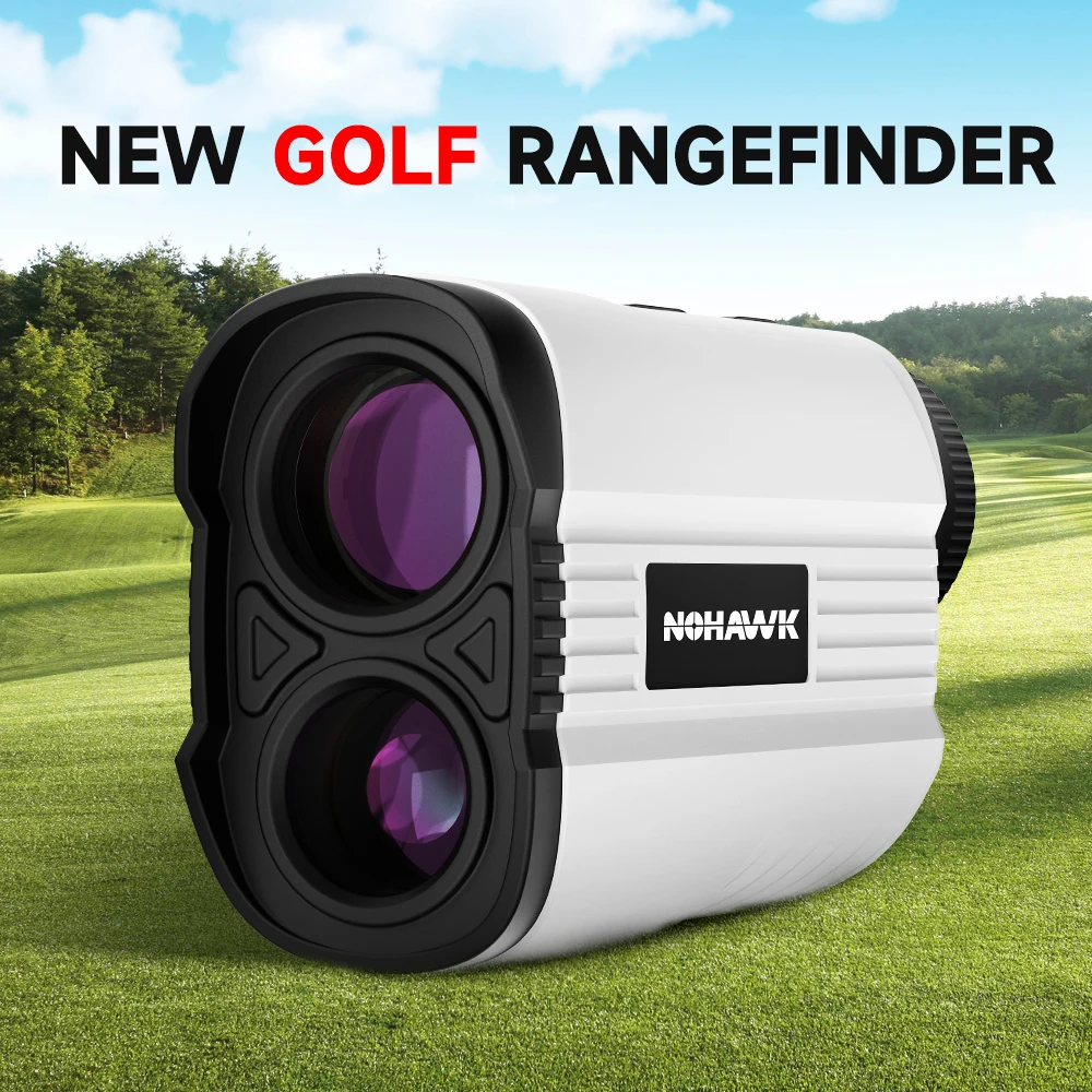 Nohawk 1090/1300 Yards MINI Golf Rangefinder 6X Magnification Monocular with High-Precision Flag Locking Vibration TYPE-C Charge