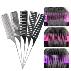 5Pcs/Set Hairbrush Highlight Dyeing Comb Hairstylist Dye Hair Pointed Combs Hair Salon Hairdressing Brush Styling Tools Y0606