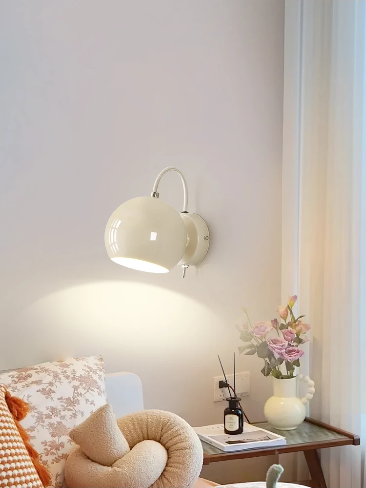 Bedside light modern, simple, adjustable angle magnetic suction bedroom background wall light