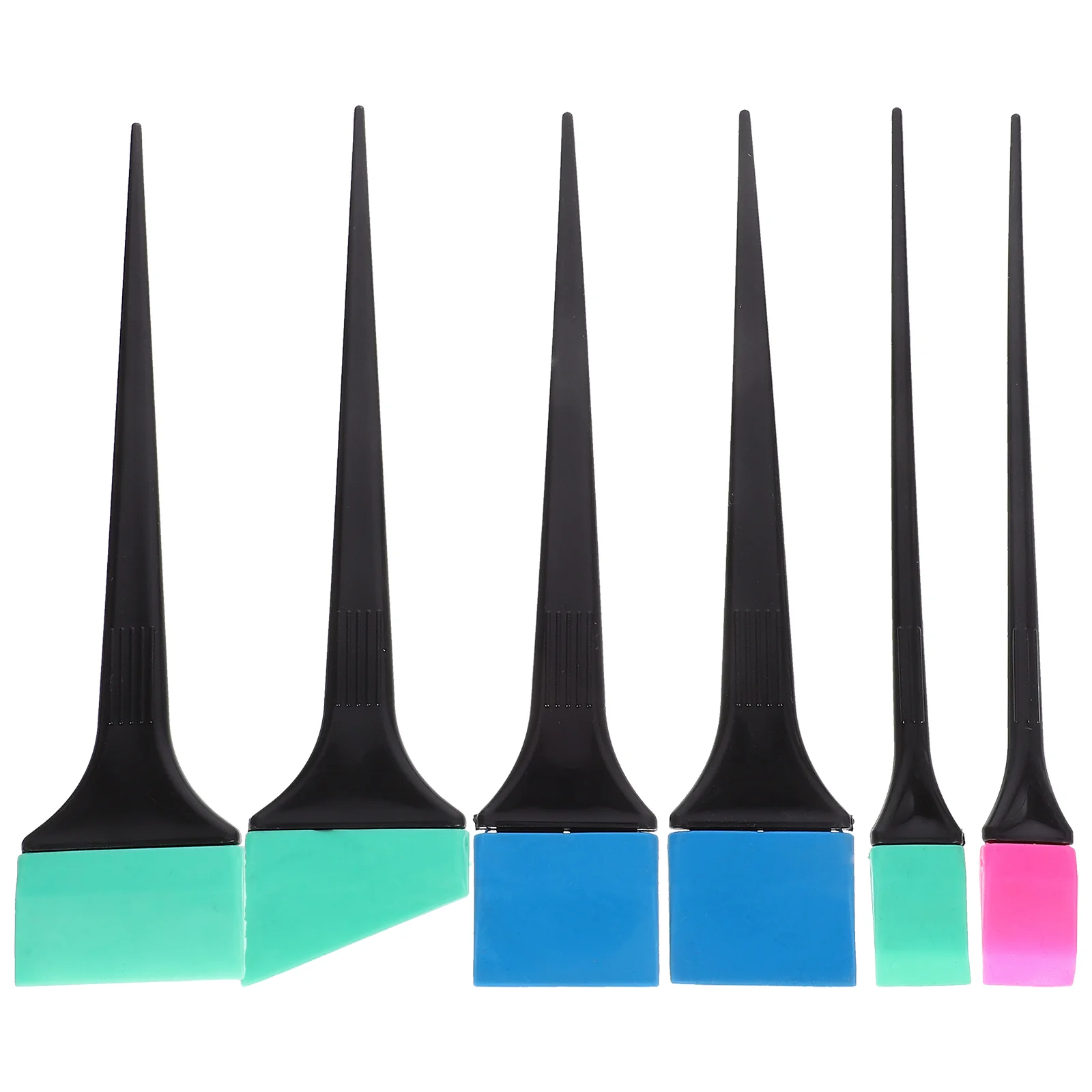 

Silicone Hair Dyeing Brush Tool Hair Coloring Brush Highlights Color Mixing Stirrer Kit for Hair Salon (Black) (Random Style)