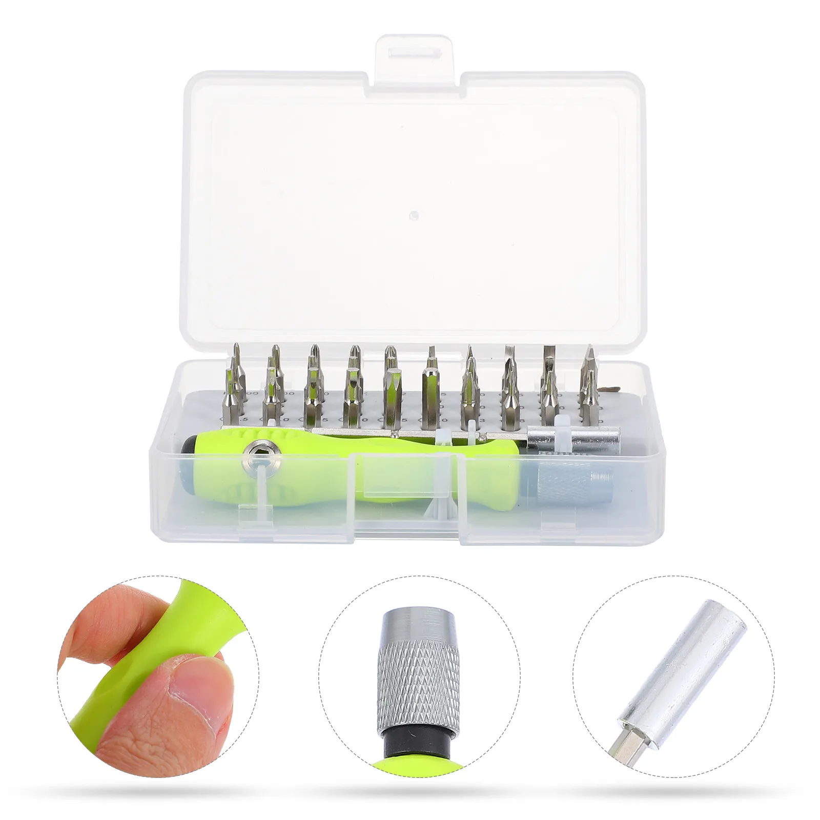 1Set Repair Tools Organizer For Tech Repair Kit Student 32-in-1 Precision Screwdriver High-durability Steel Bit