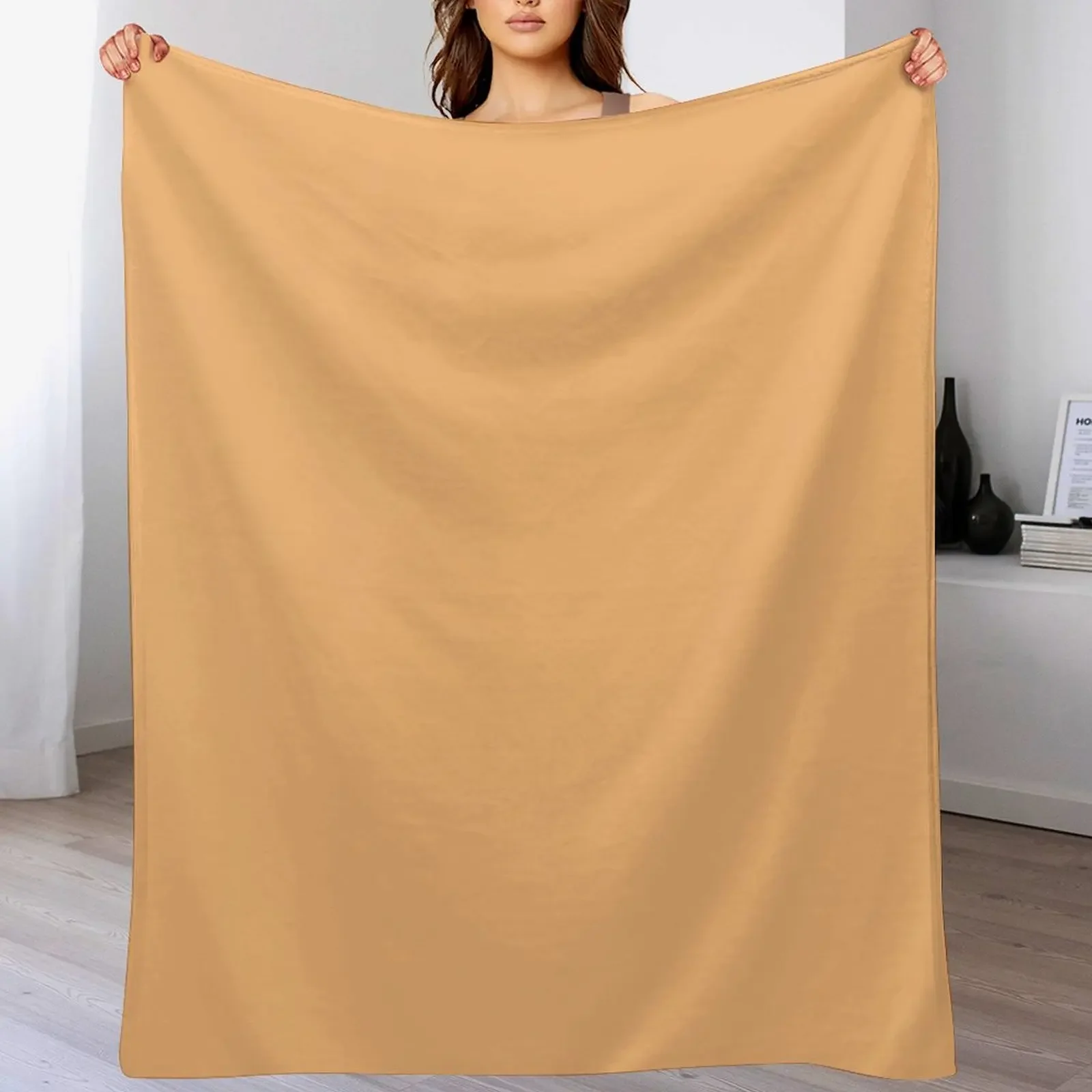 520. Mellow Apricot Throw Blanket Personalized Gift Beach Blankets