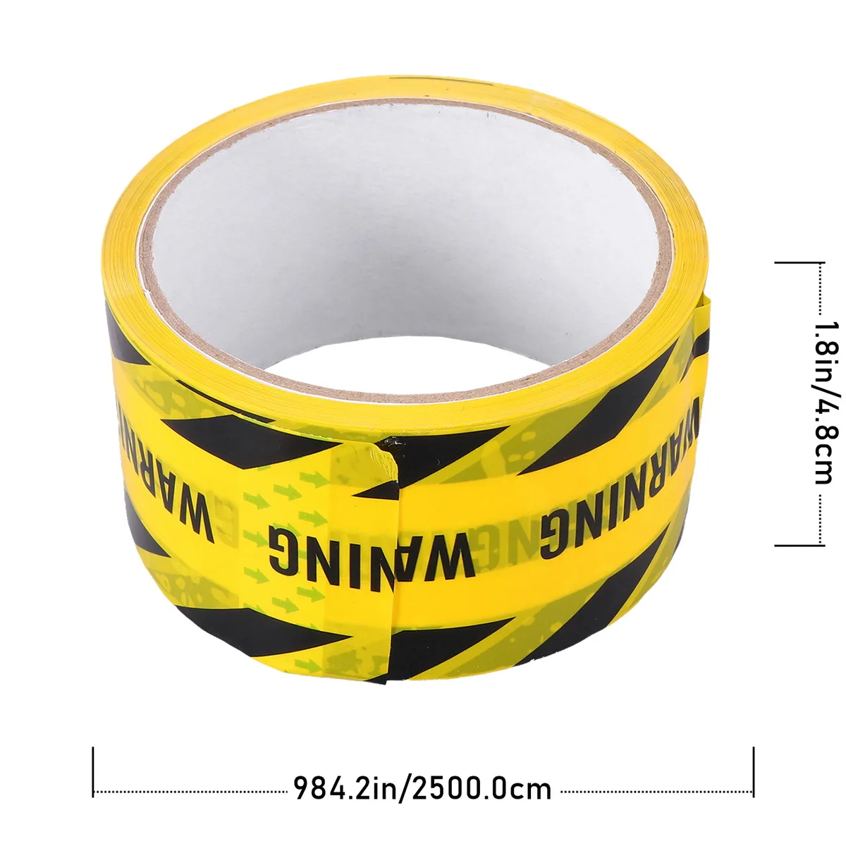 

Yellow Black Caution Tape Strong Adhesive Duct Floor Safety Stripes Warning Barrier Roll Industrial Decorations Self Adhesive