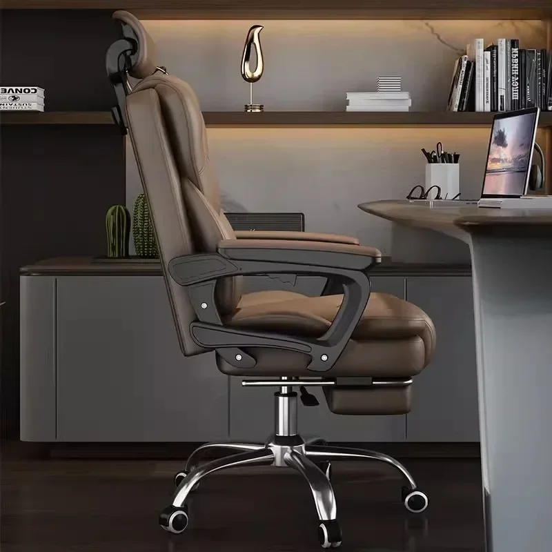 

Conference Computer Chair Swivel Comfortable Rocking Leather Office Chair Luxury Mid Century Retro Silla De Oficina Furniture