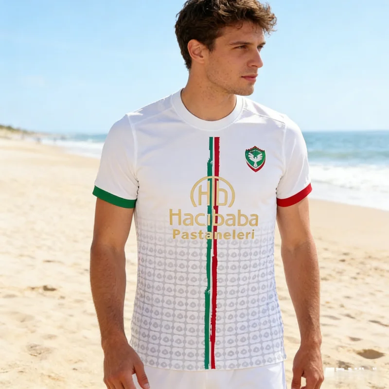 

Amed SK Football Jersey Fashion Amedspor Soccer Training Clothing Breathable Short Sleeves Casual Sportswear beachwear surf