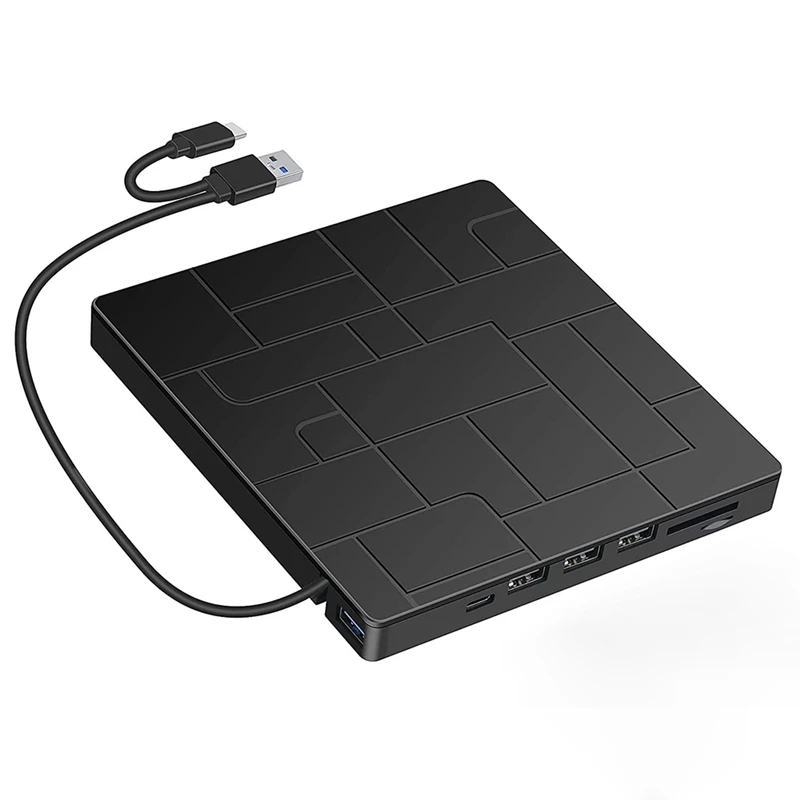 

Многофункциональный оптический привод GO-Burner 7 в 1, компакт-диск, DVD, компьютер, USB, мобильный внешний портативный универсальный оптический привод