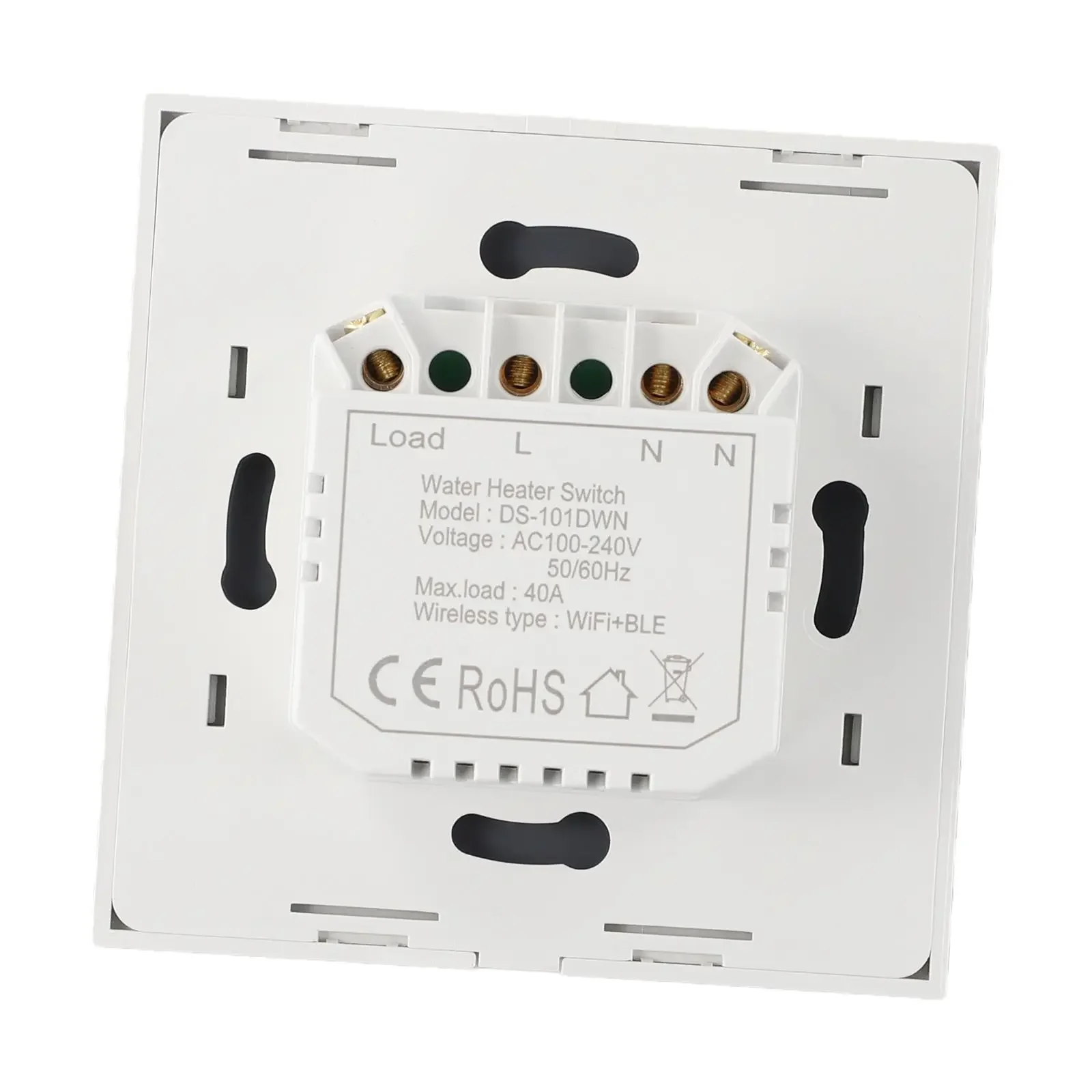 

New Water Heater Boiler Touch Switch Timer Single Control Once Open Smart Wifi 106x100x51mm 50/60Hz ABS Remote Control